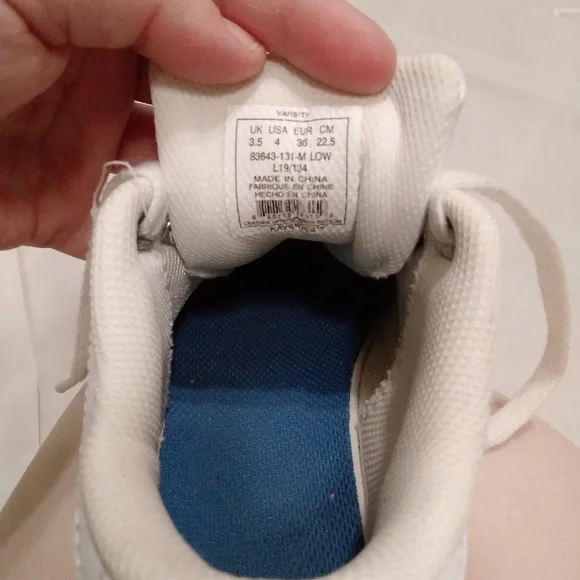 Kswiss Girl's Size 4 All White Good Condition - Picture 7 of 9